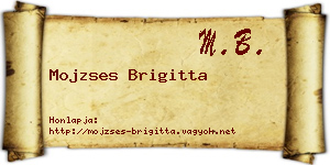 Mojzses Brigitta névjegykártya